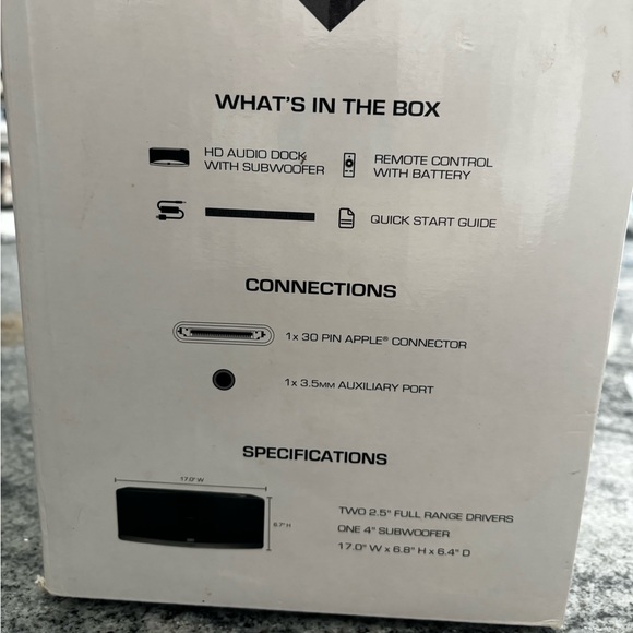 NEW VIZIO HD Audio Dock with Subwoofer - Picture 2 of 6